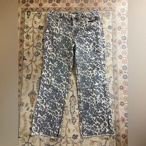 Kut from the Kloth Leopard Print Kelsey Flare Leg Jeans